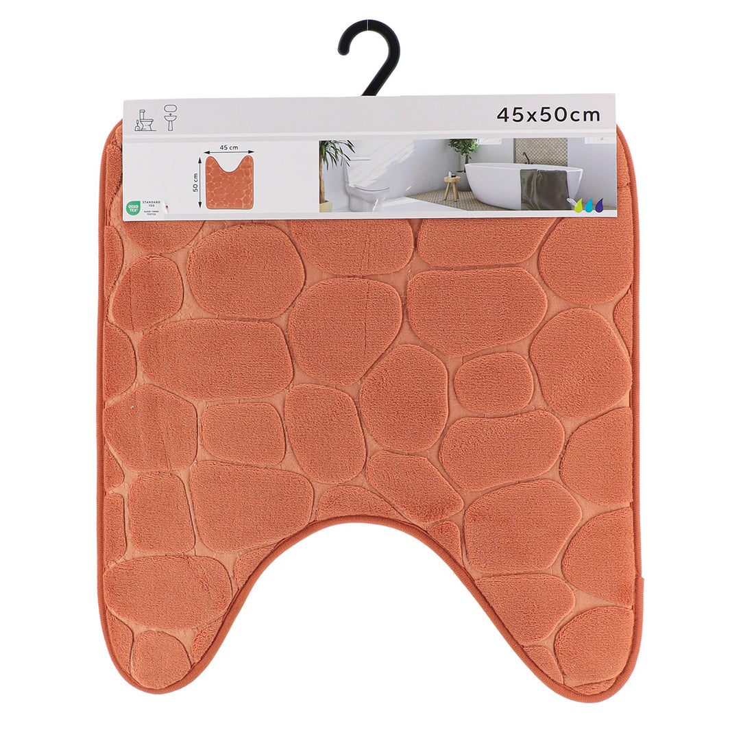 Covoraș din microfibră cu spumă de memorie 45×50 cm – Cupru