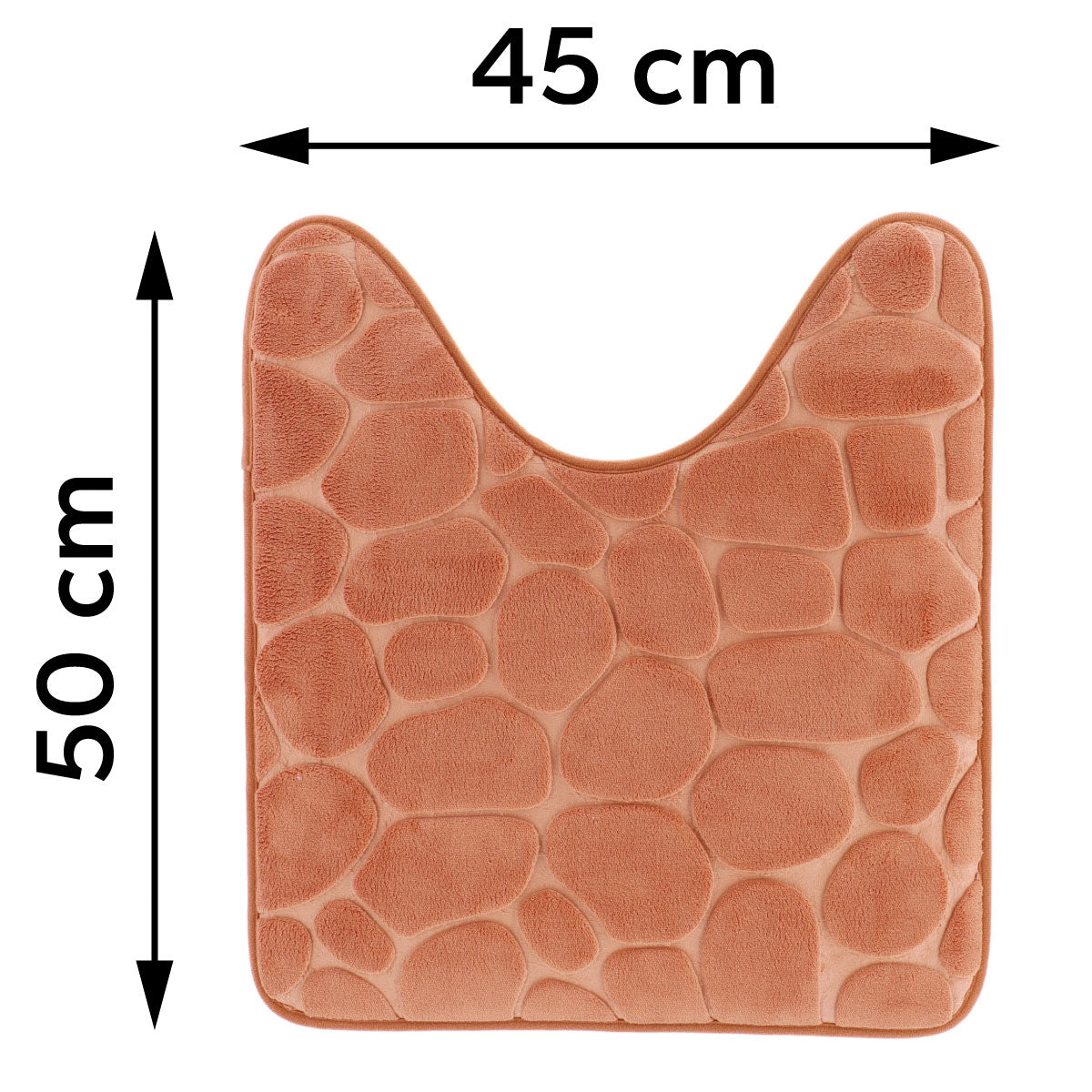 Covoraș din microfibră cu spumă de memorie 45×50 cm – Cupru