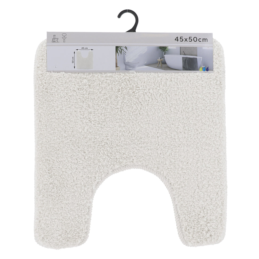 Covoraș din microfibră pentru toaletă 45×50 cm – Natural