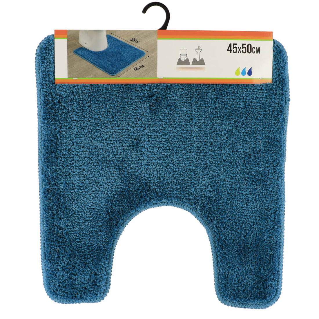 Covoraș Toaletă din Microfibră 45x50 CM - Tahitian Blue