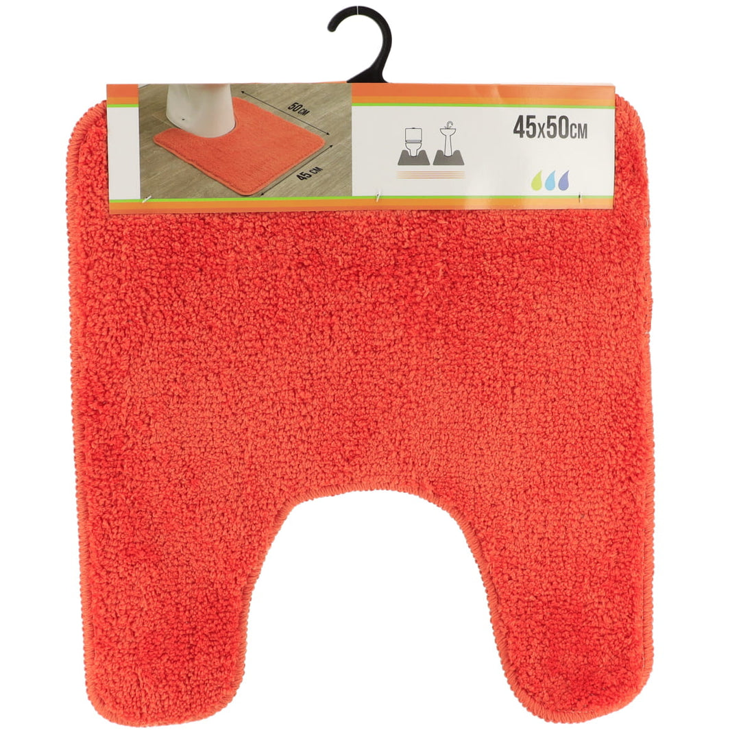 Covoraș Toaletă din Microfibră 45x50 CM - Orange