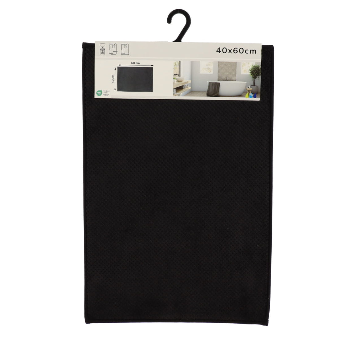 Covoraș din poliester 40×60 cm – Negru