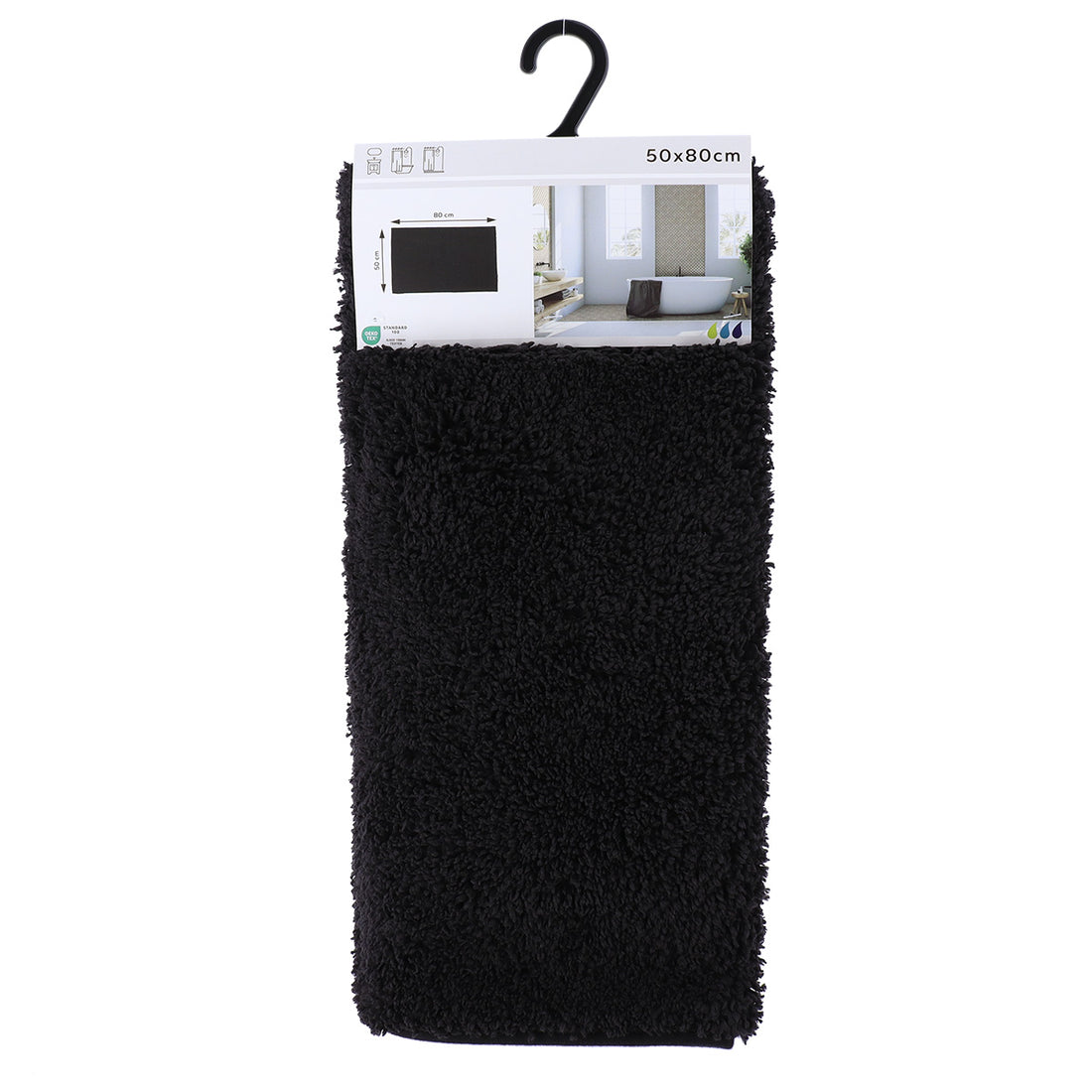 Covoraș poliester 50×80 cm – Negru