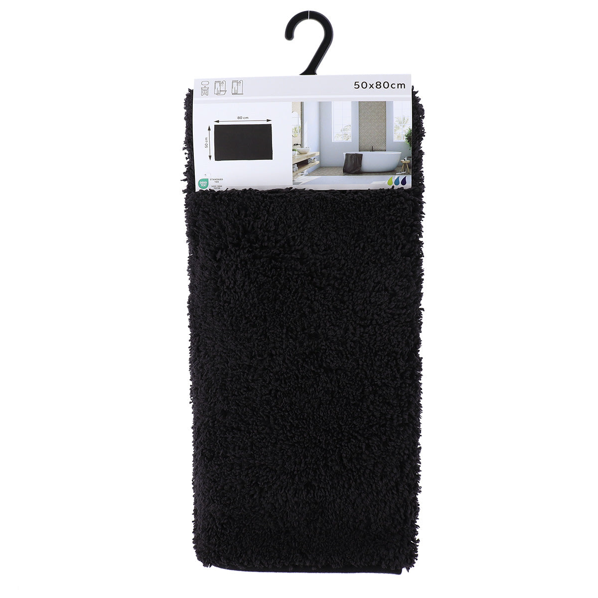 Covoraș poliester 50×80 cm – Negru