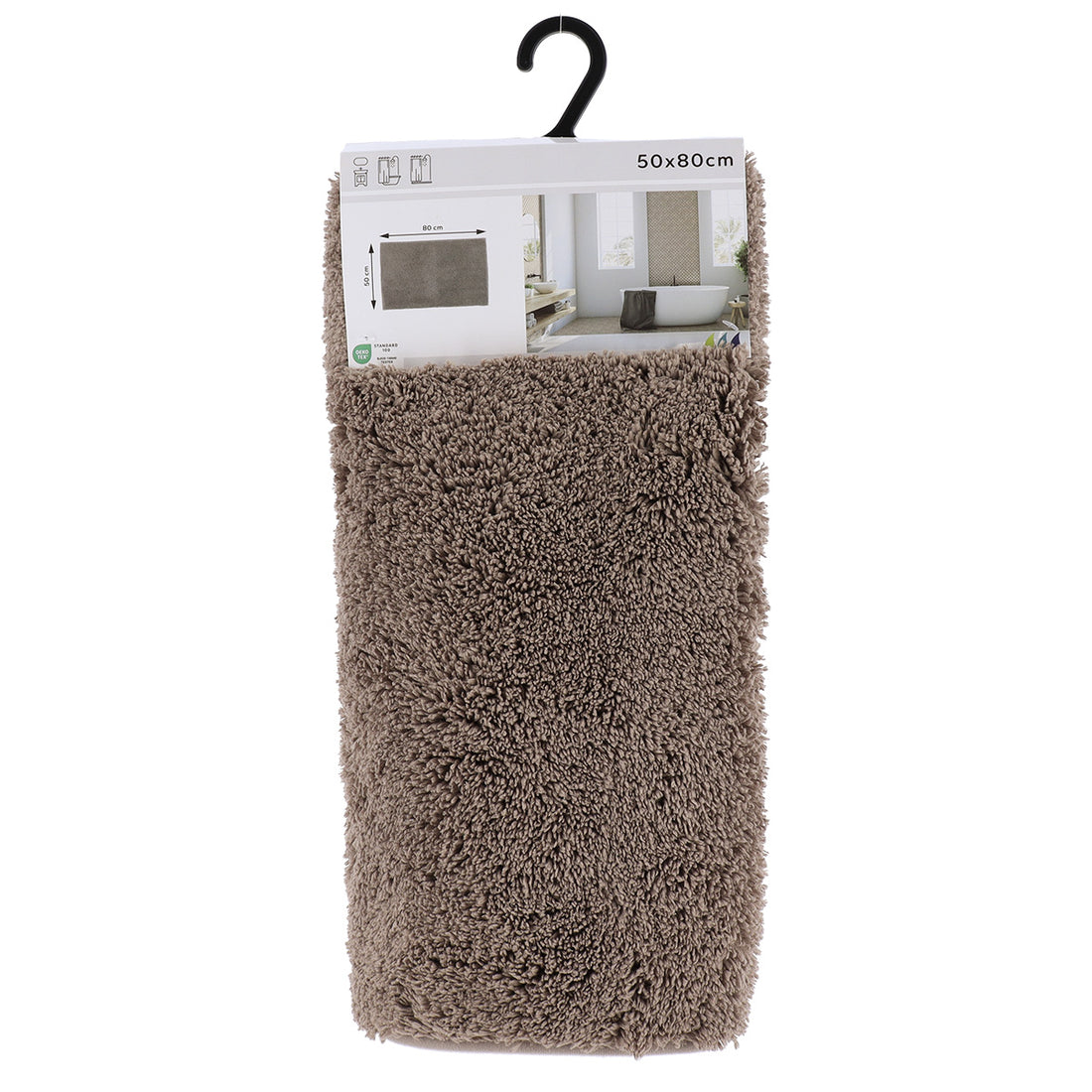 Covoraș microfibră 50×80 cm – Taupe