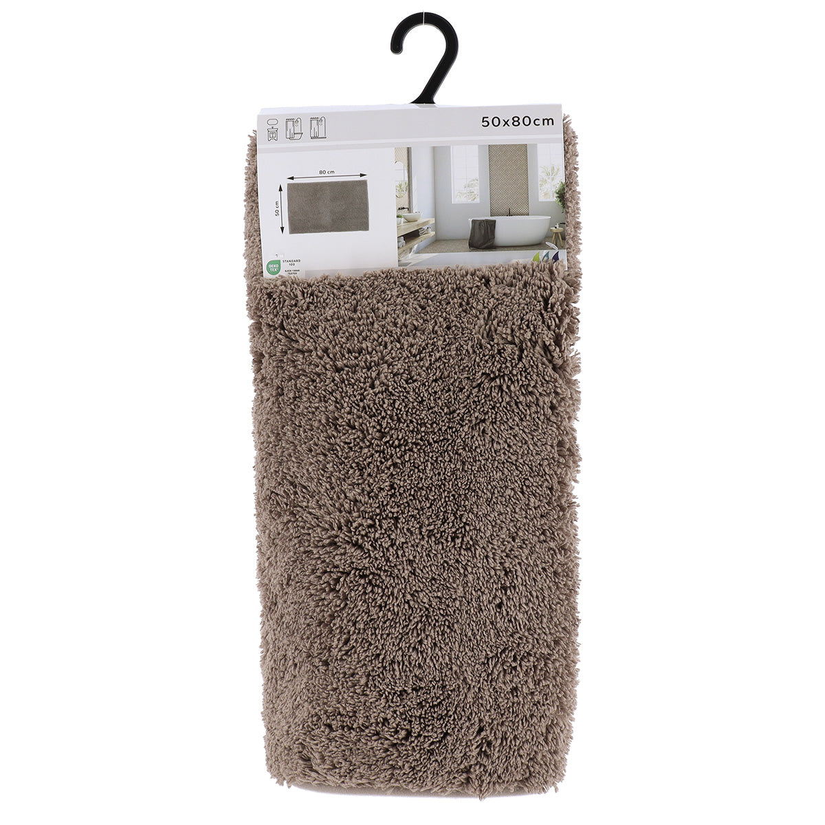 Covoraș microfibră 50×80 cm – Taupe