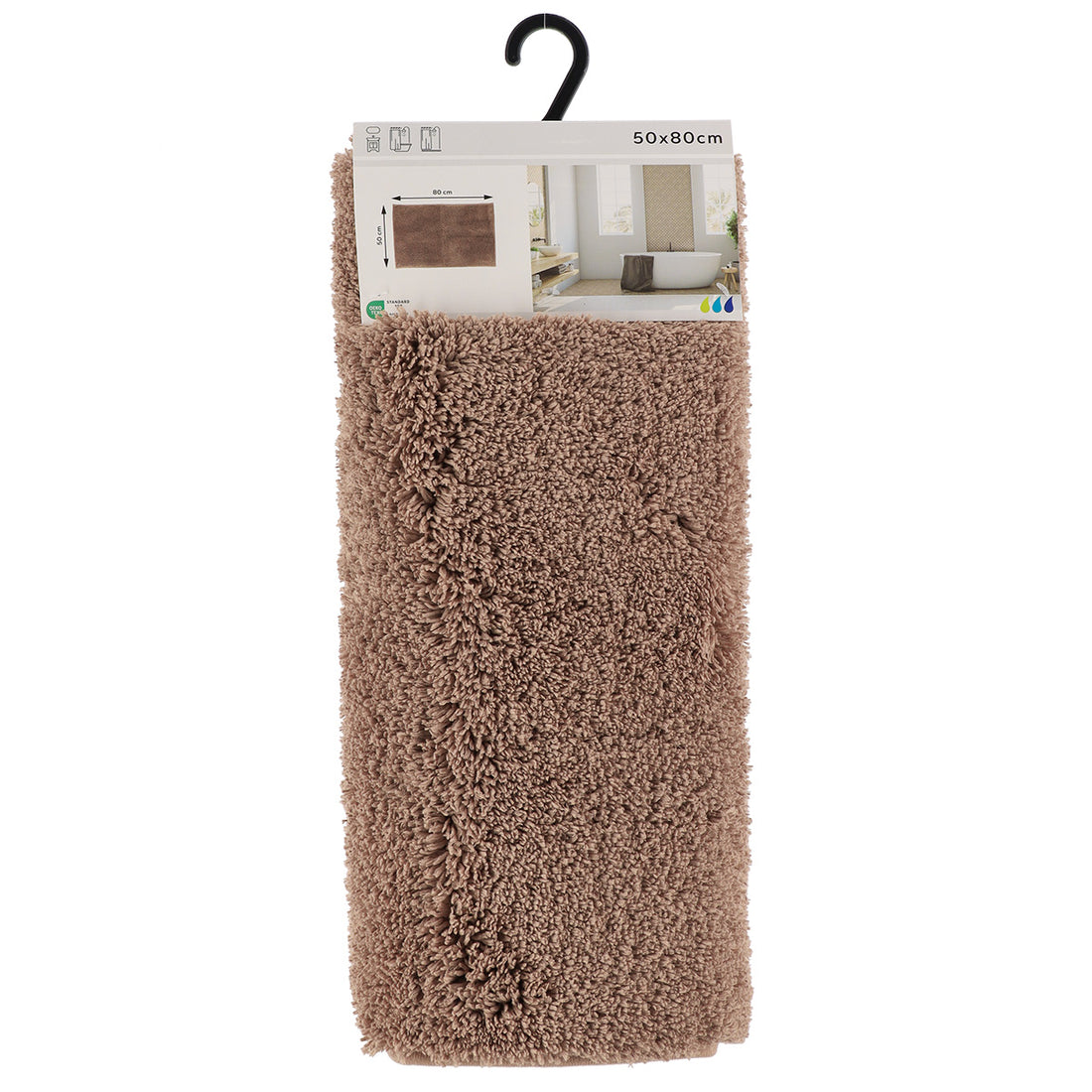 Covoraș poliester si microfibră 50×80 cm – Cappuccino