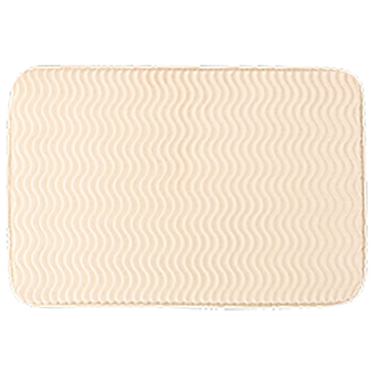 Covoraș din poliester cu efect de valuri 40×60 cm – Natural