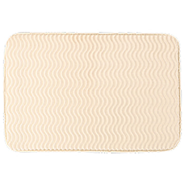 Covoraș din poliester cu efect de valuri 40×60 cm – Natural