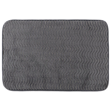 Covoraș din poliester cu efect de valuri 40×60 cm – Gri