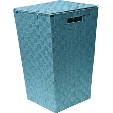 Coș Pentru Rufe Țesut din Poliester - Turquoise