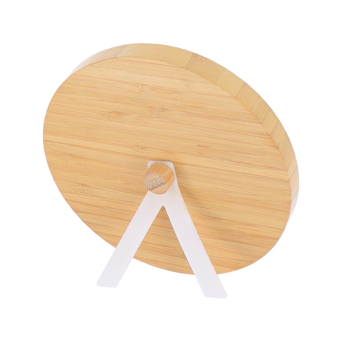 Oglindă rotundă 1 față, fixabilă pe tijă sau cu bază – Bambus