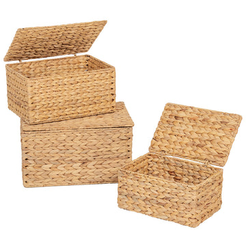 Set de 3 Dreptunghiulare din Zambilă de Apă - Natural