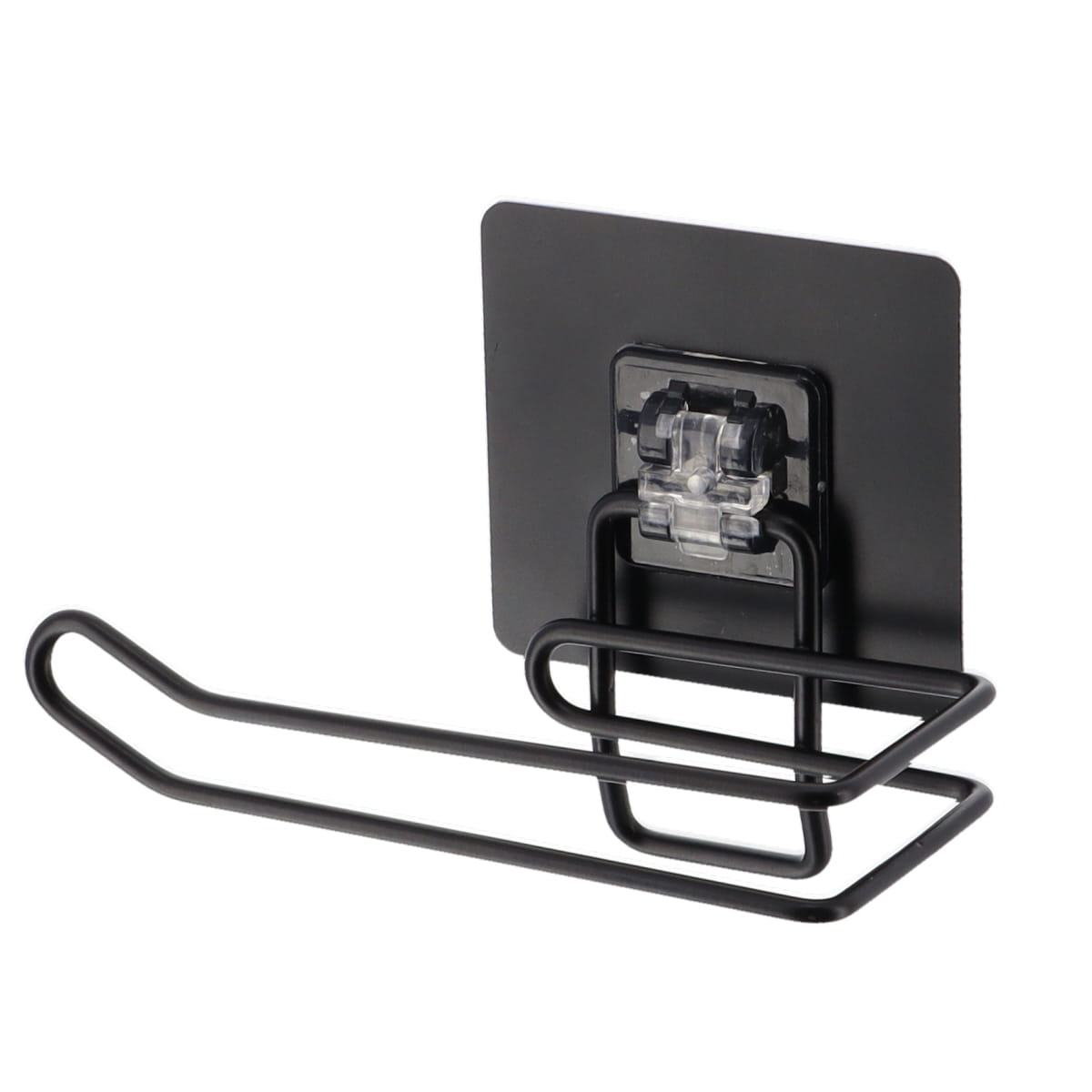 Suport hârtie igienică din inox – adeziv 3M – negru mat