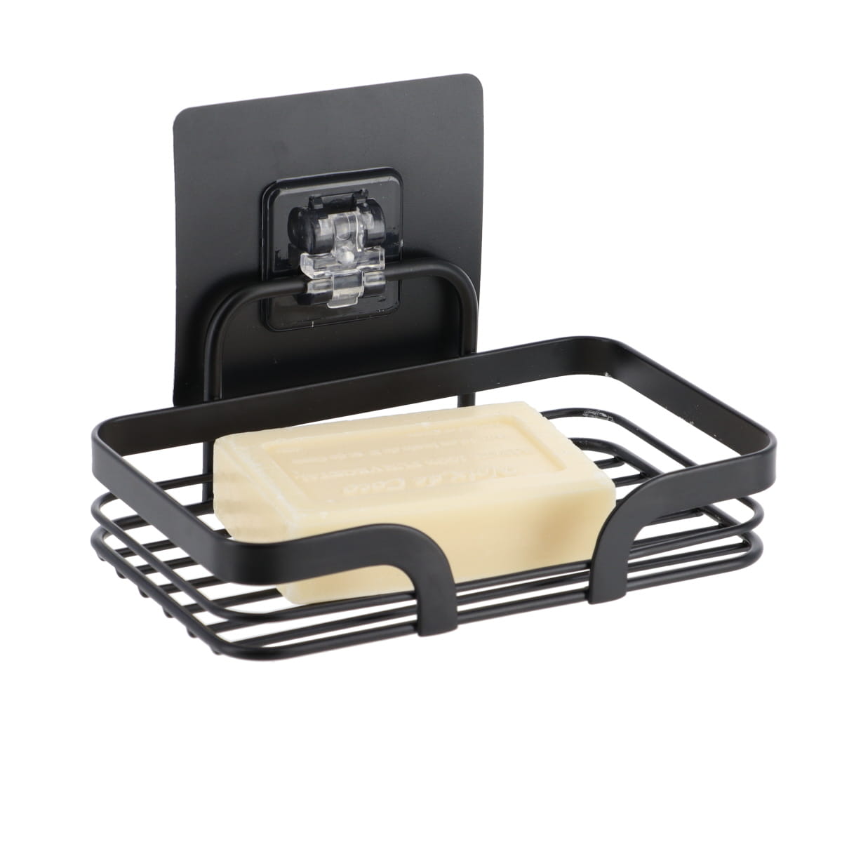 Săpunieră din inox negru mat – fixare adezivă 3M