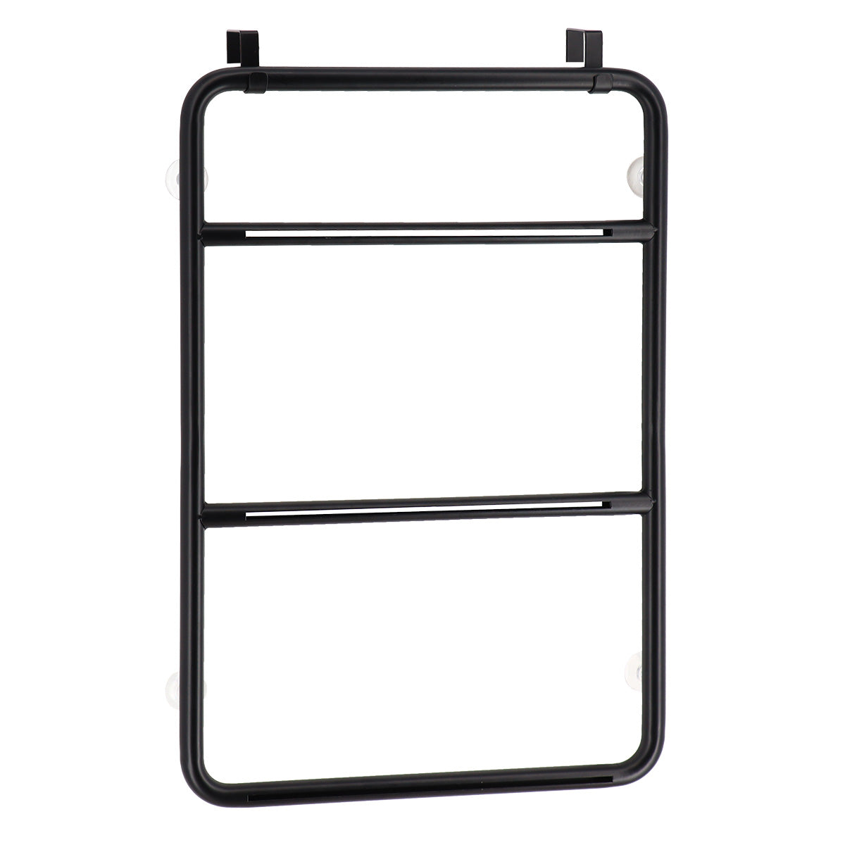 Suport depozitare din inox pentru paravan/uşă de duş – Negru mat