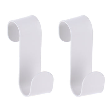 Set 2 cârlige metalice pentru agățare pe structură – Alb mat