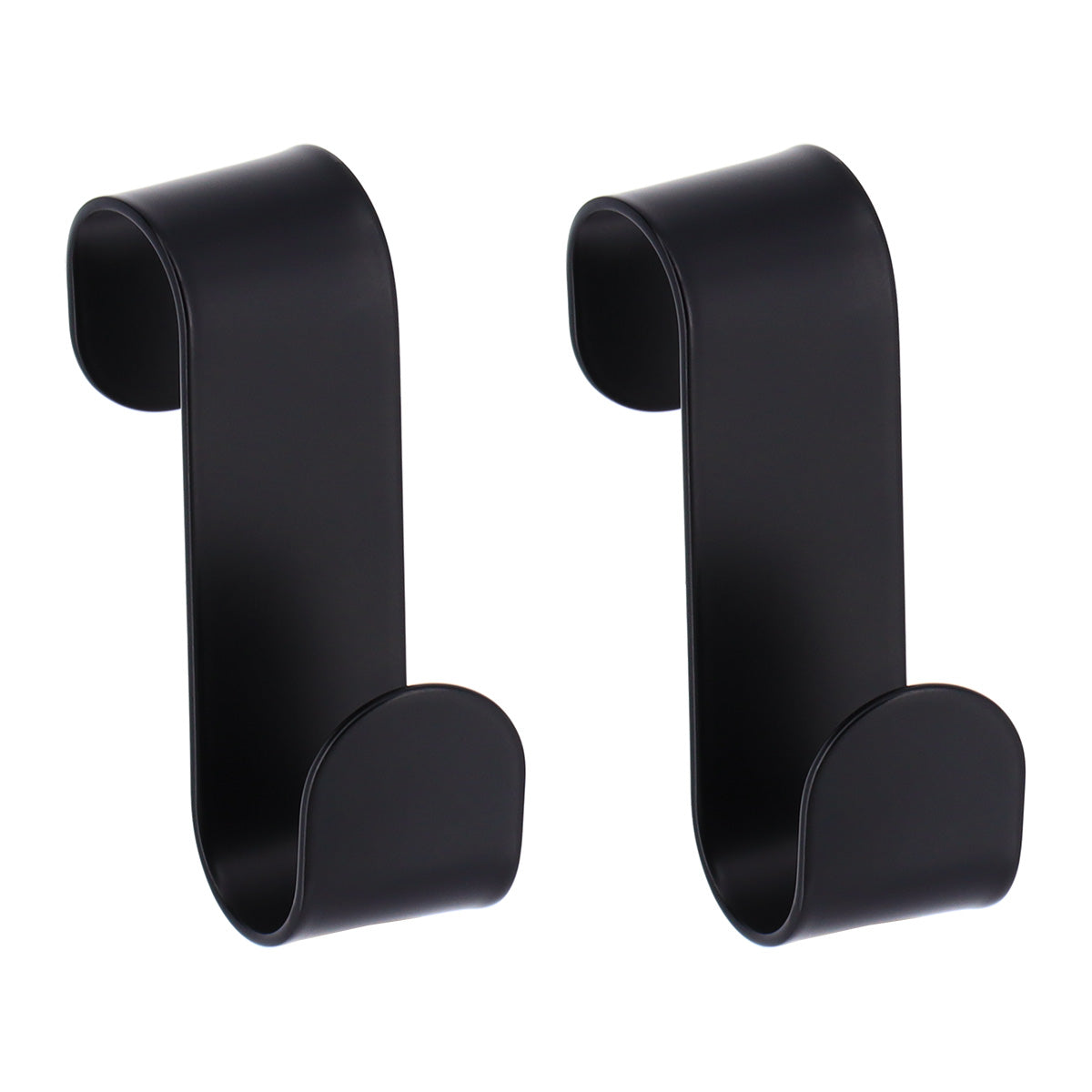Set 2 cârlige metalice pentru agățare pe structură – Negru mat