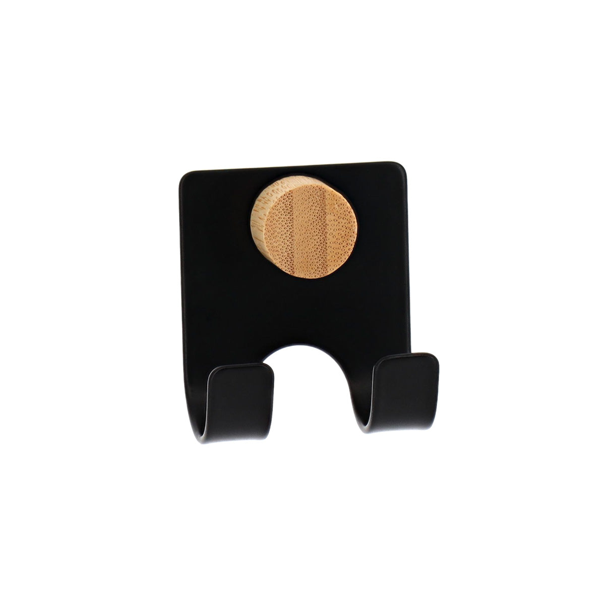 Suport metalic pentru lamă + racletă duș cu ventuză – Negru mat