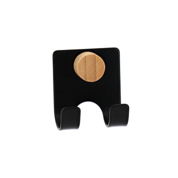 Suport metalic pentru lamă + racletă duș cu ventuză – Negru mat