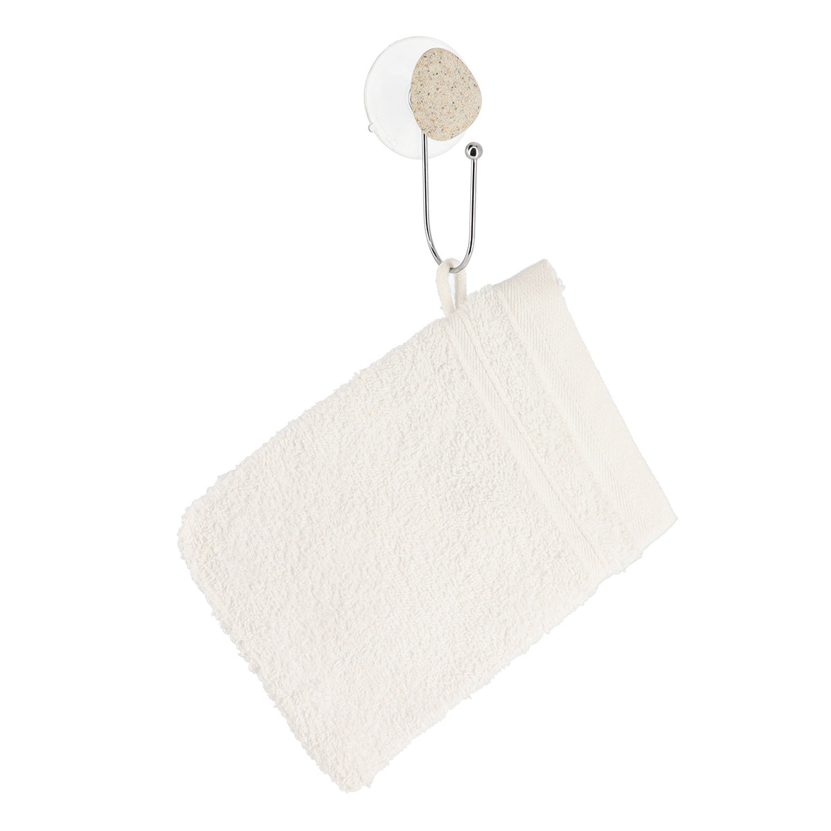 Agățător metalic cu ventuză și decor pietricică