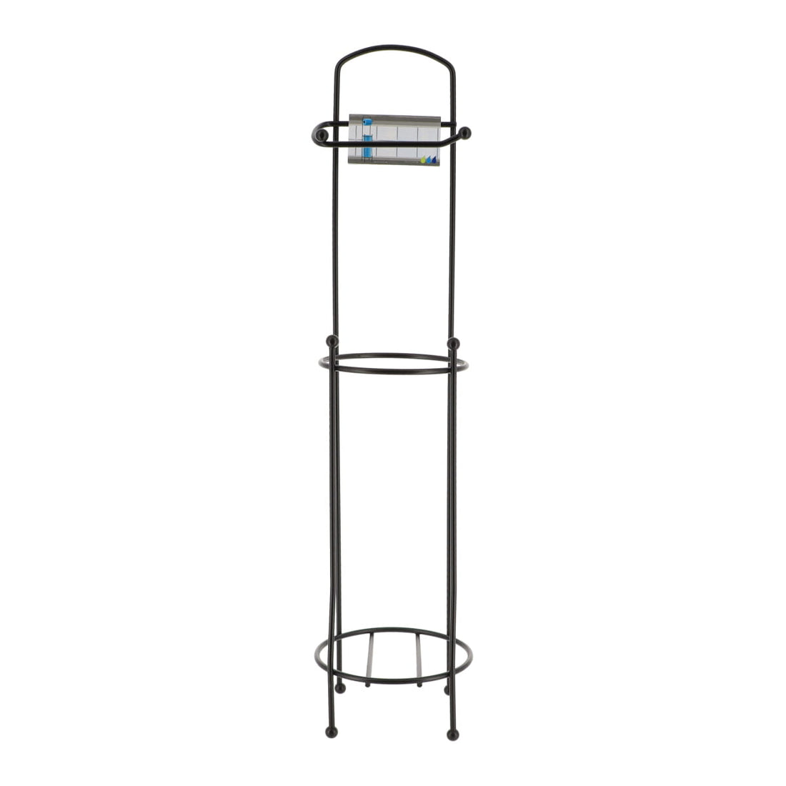 Suport Hârtie Igienică și Rezervă din Metal - Negru, Design Modern