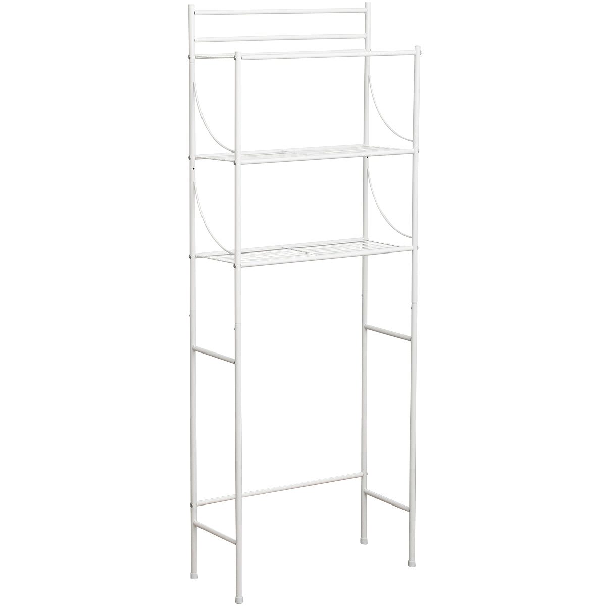 Etajeră metalică WC cu 3 rafturi – finisaj WHITE