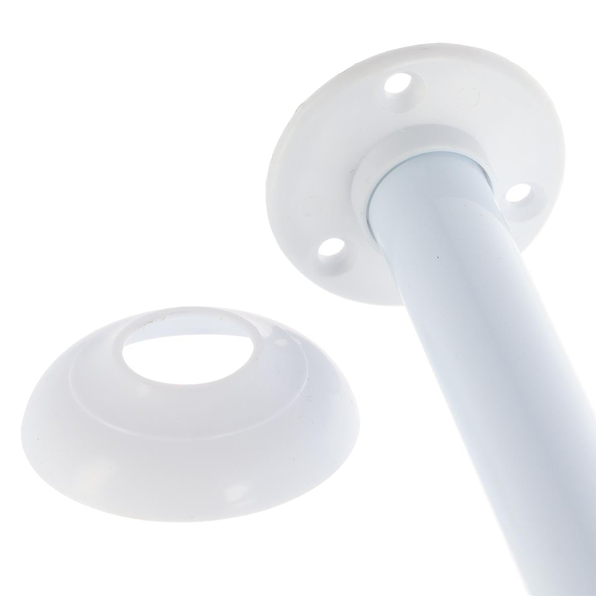 Bară De Duș Colț Din Aluminiu 90x90cm – Albă