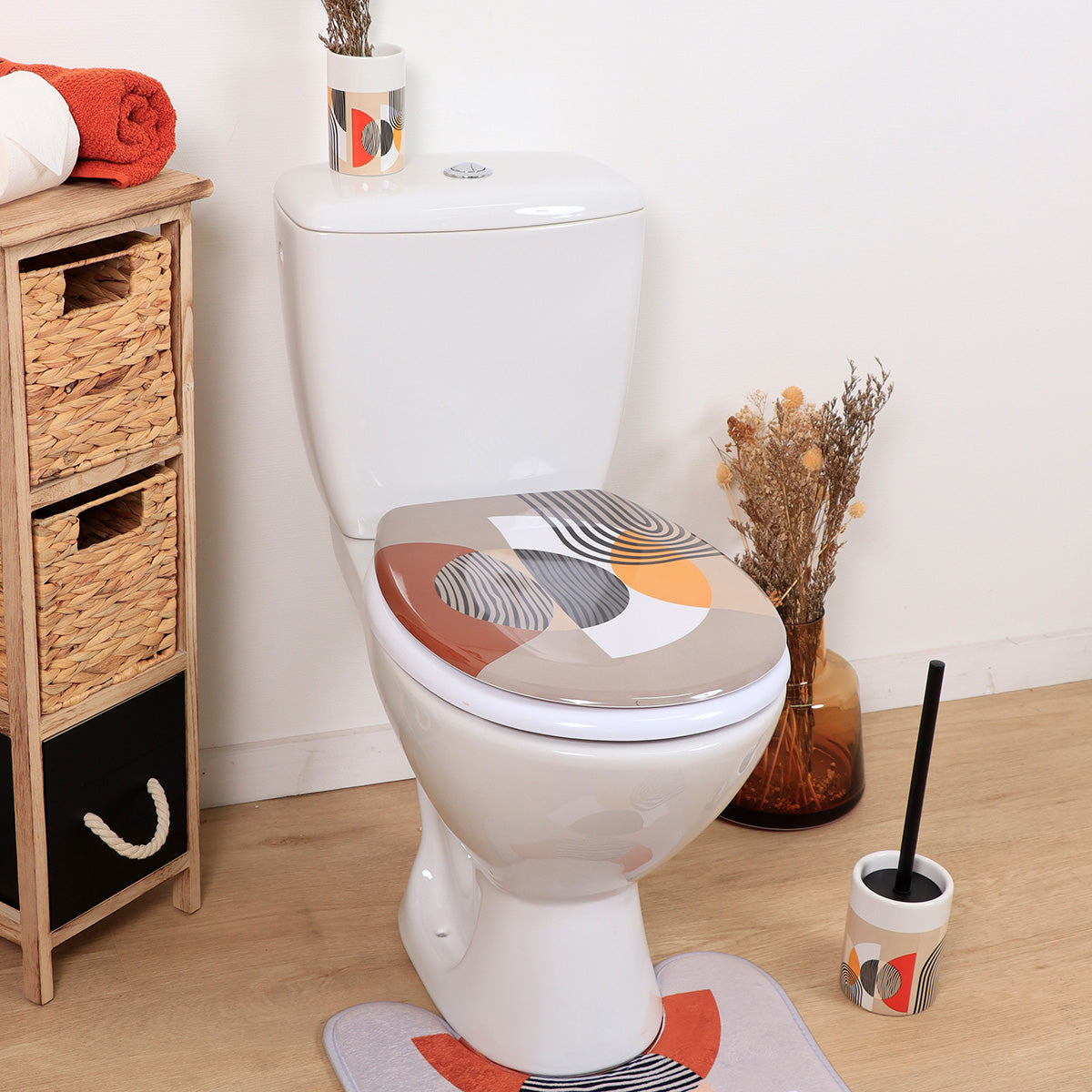 Capac WC Din Duroplast 18 Inch Cu Balamale Din Plastic – Trendy