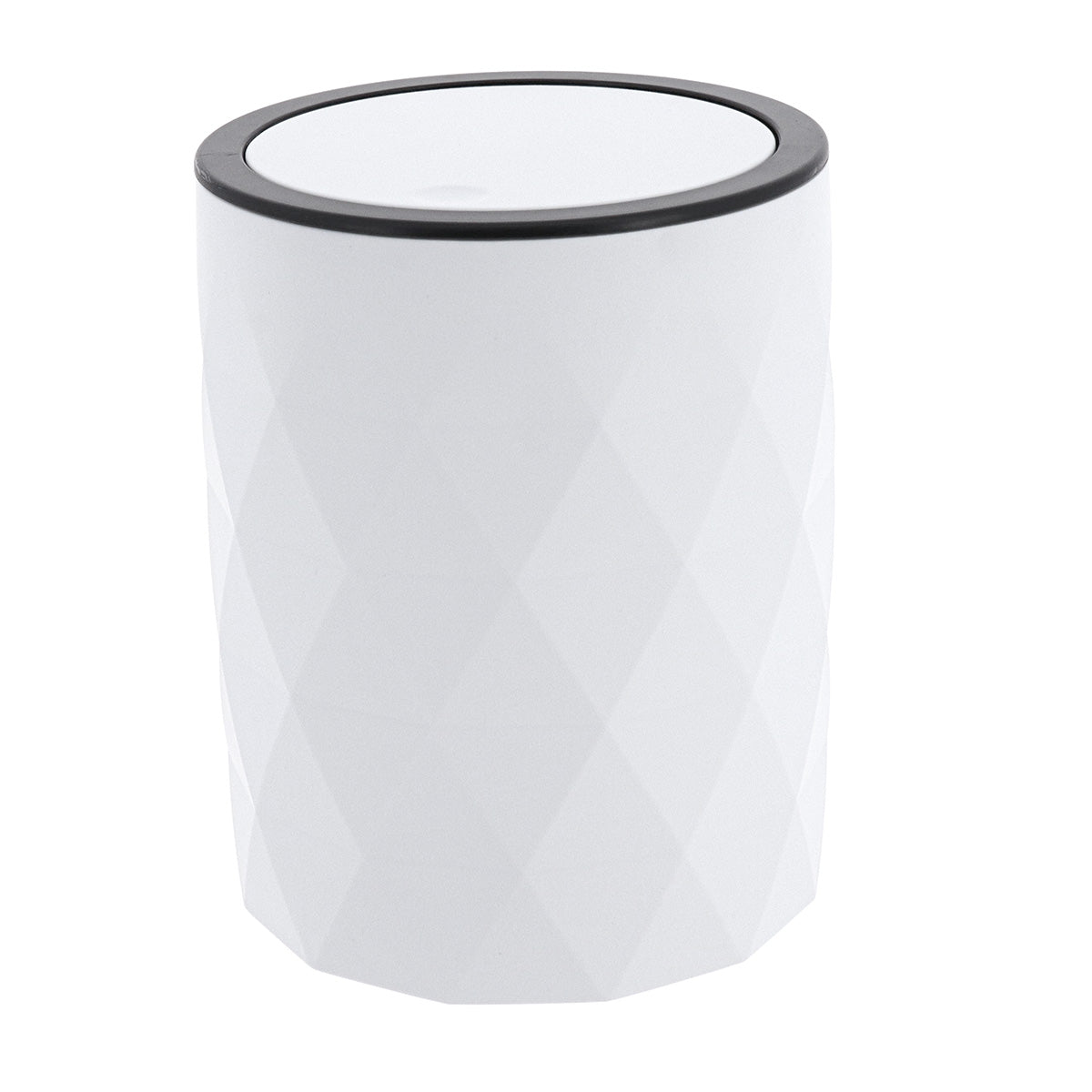 Coș de Gunoi ABS + Cauciuc 6L – Alb