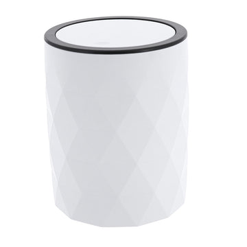 Coș de Gunoi ABS + Cauciuc 6L – Alb