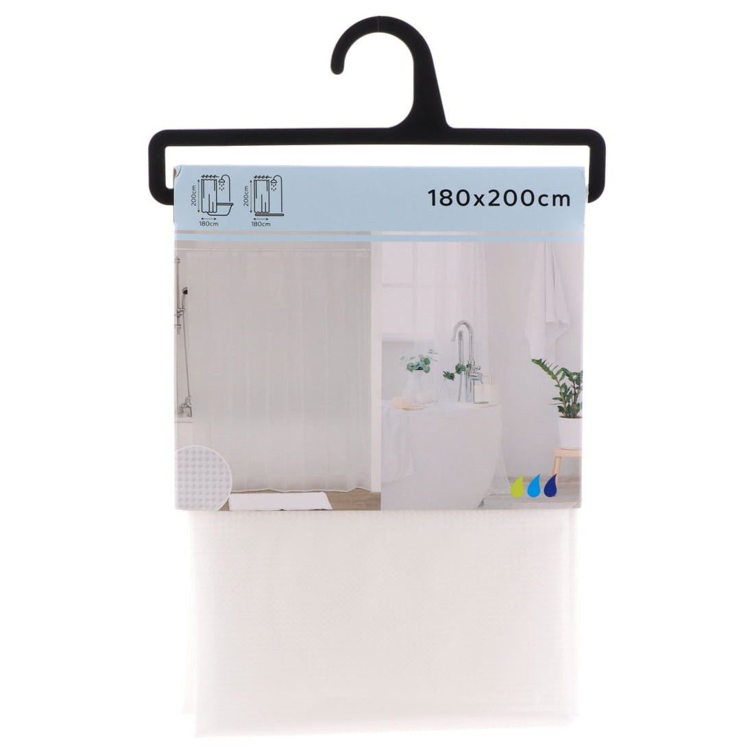 Draperie de Duș EVA LASER – 180x200 cm, Transparentă