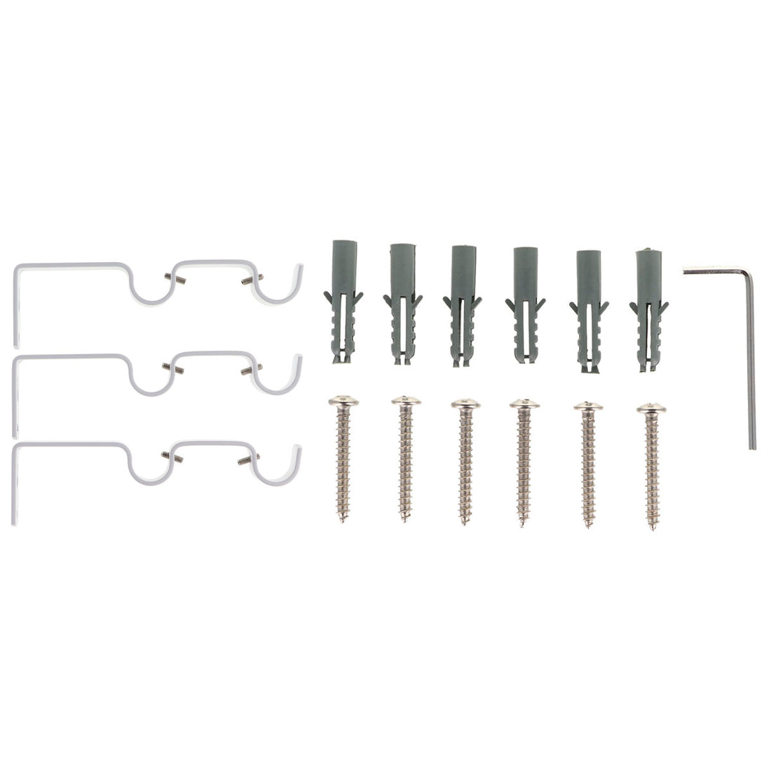 Galerie Dublă Extensibilă 120–210 CM Atelier Finial – Alb Mat