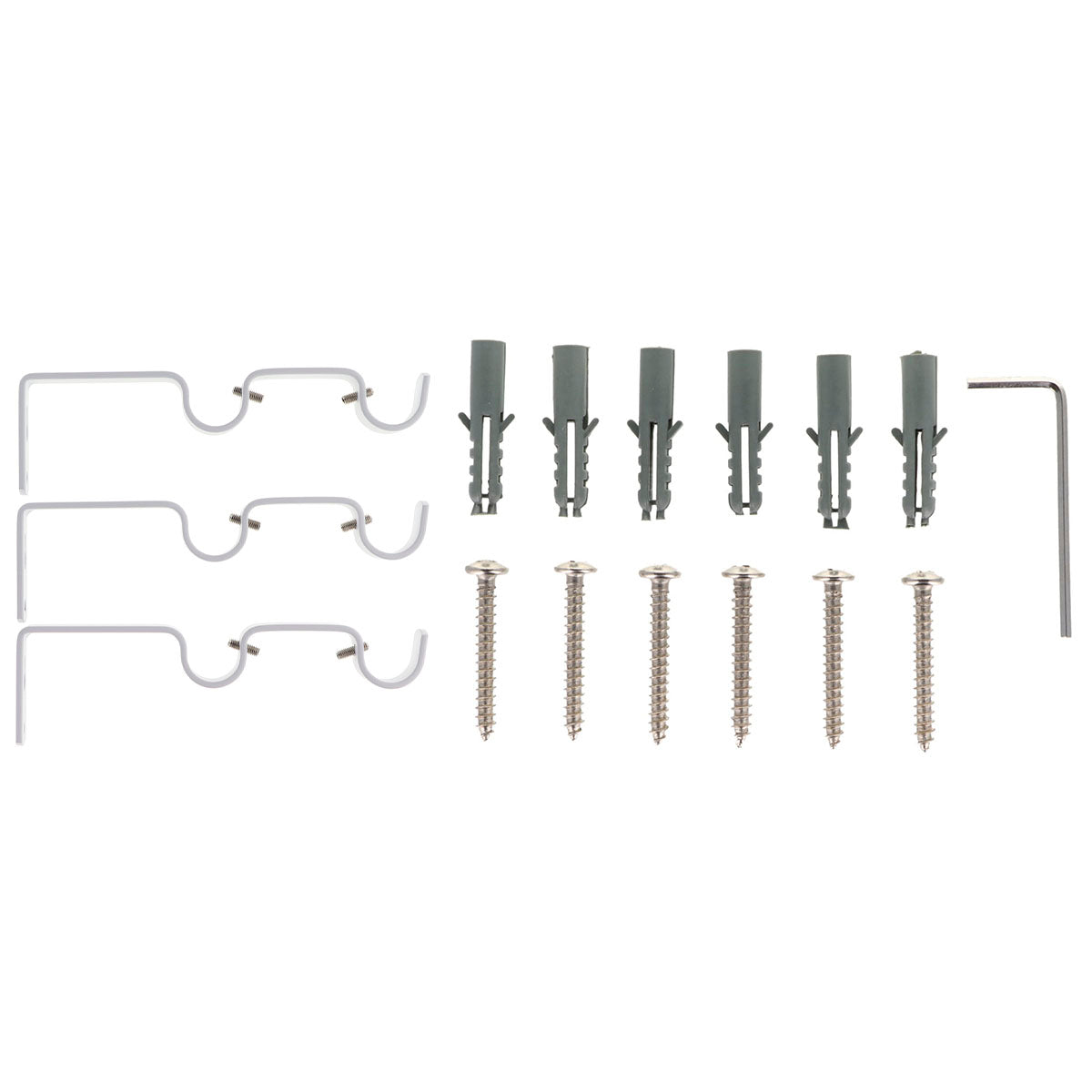 Galerie Dublă Extensibilă 120–210 CM Atelier Finial – Alb Mat