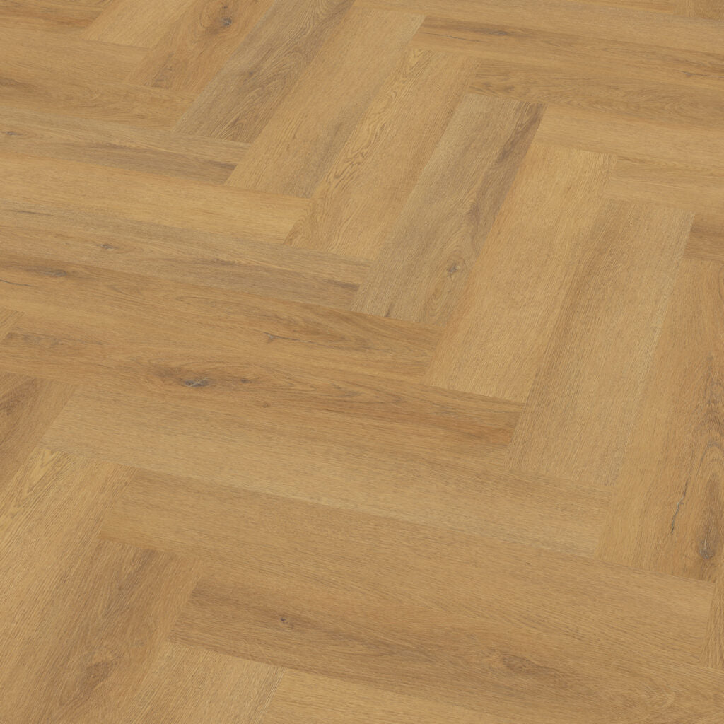 Parchet SPC Herringbone 5 mm - Fine Oak Amber | Home30