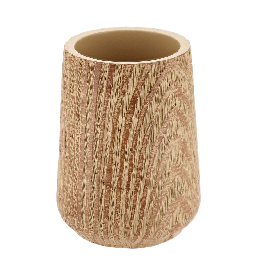 Pahar Din Polirasină Efect Lemn – Natural