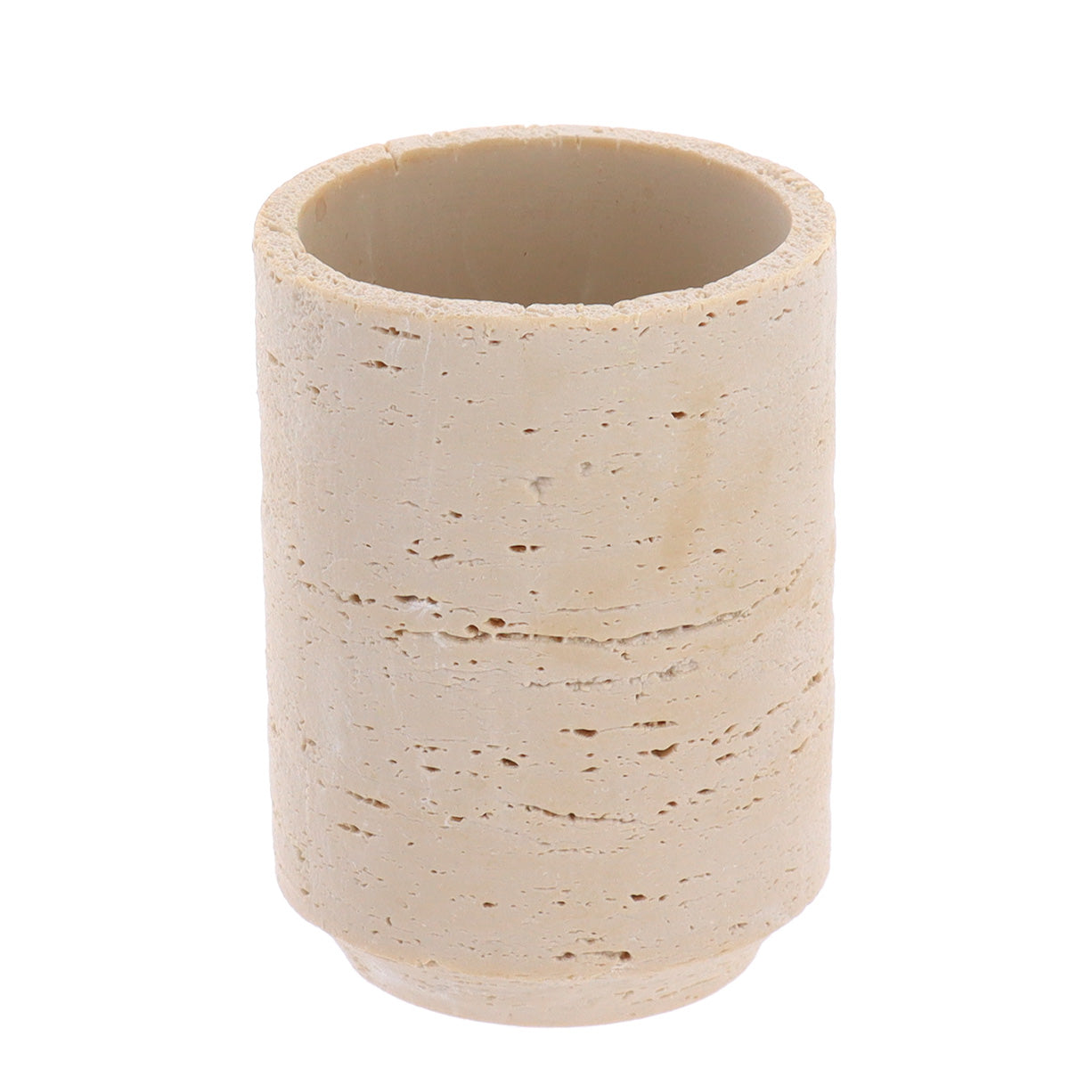 Pahar Travertin Din Polirasină – Design Natural Elegant  Softambient