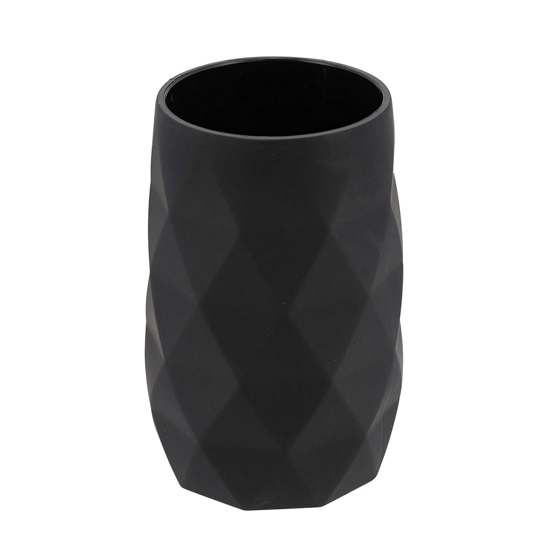 Pahar baie ABS + cauciuc – Negru, design mat