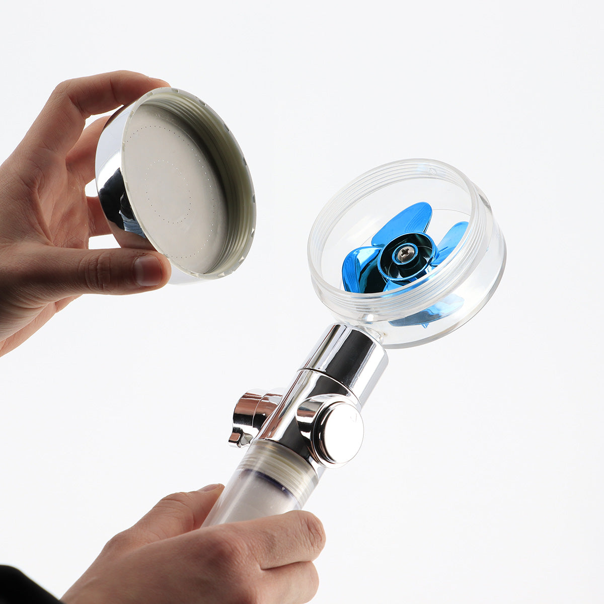 Pară De Duș ABS 1 Funcție Presiune Mare Cu Eco Stop – Crom