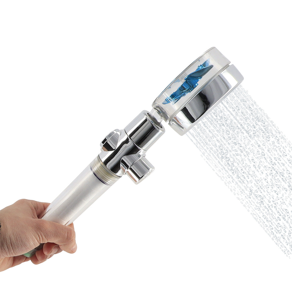 Pară De Duș ABS 1 Funcție Presiune Mare Cu Eco Stop – Crom