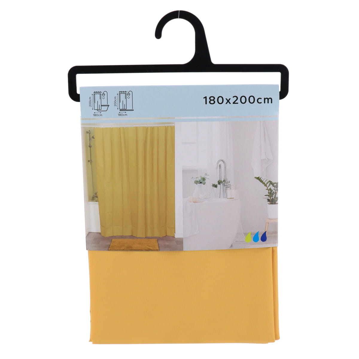 Perdea De Duș EVA PE 180x200cm – Muștar