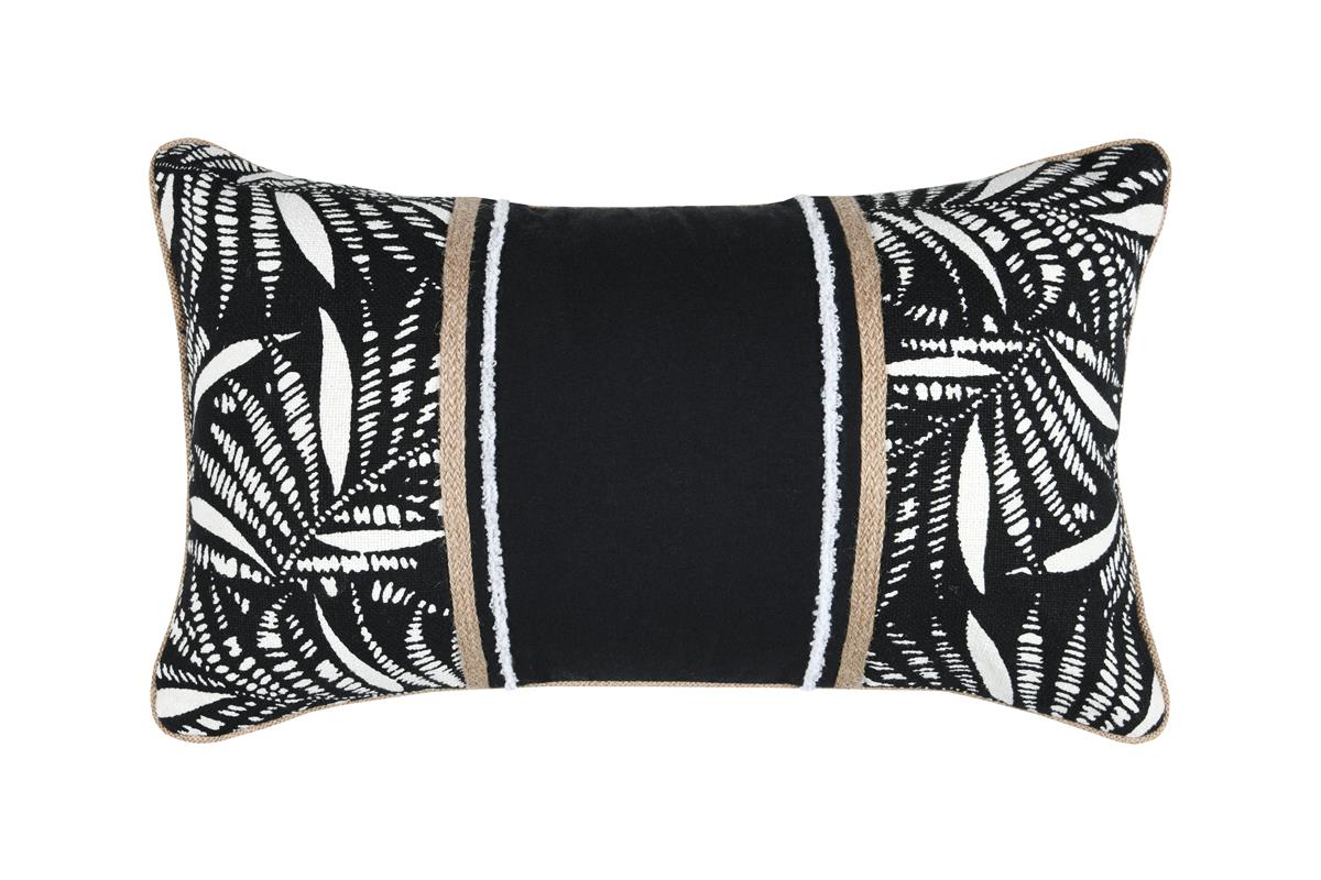 Pernă Decorativă Ziana Negru 30x50 cm