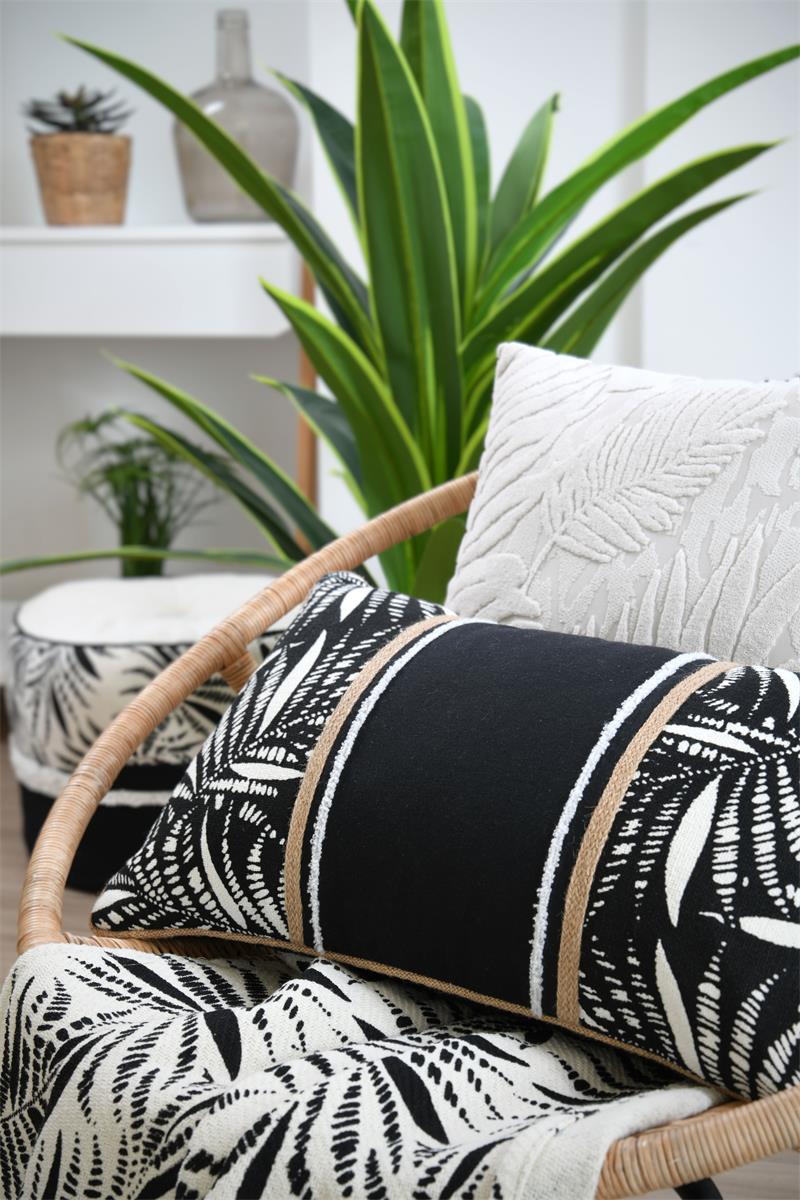Pernă Decorativă Ziana Negru 30x50 cm