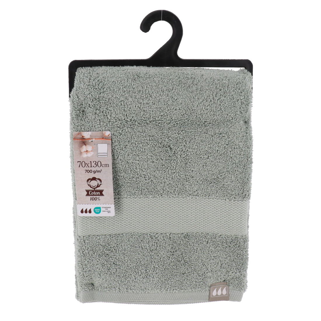 Prosop baie 100% bumbac 70x130 cm verde eucalipt – moale și pufos