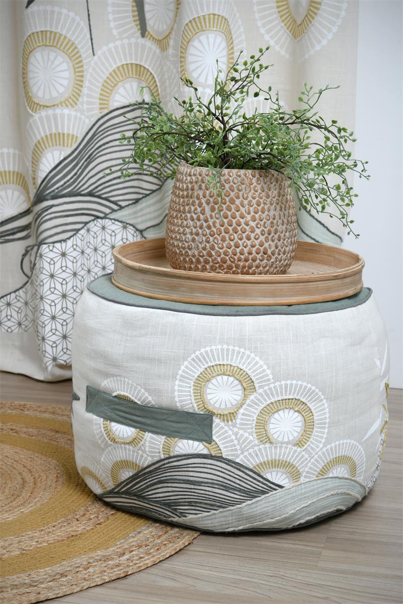 Puf Decorativ Yuki Jade 40x30 cm