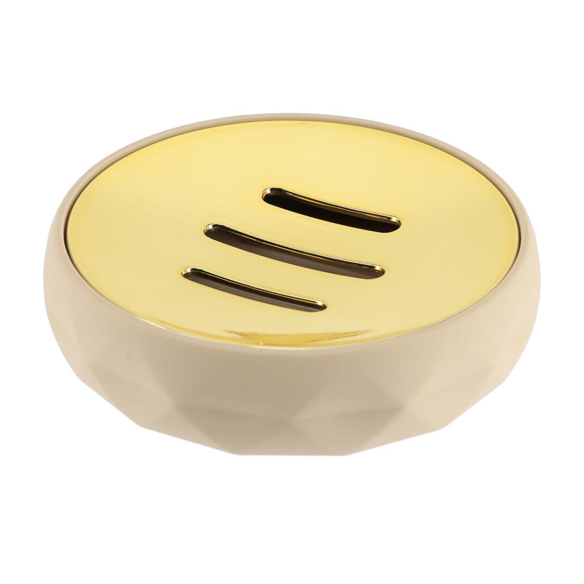 Săpunieră ABS + cauciuc – Bej mat