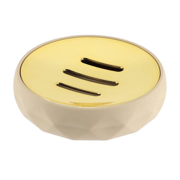 Săpunieră ABS + cauciuc – Bej mat