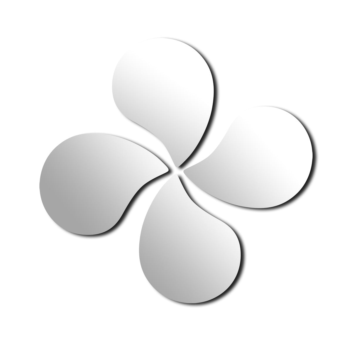 Set 4 Oglinzi Picătură De Apă Autoadezive 19x14.5 cm