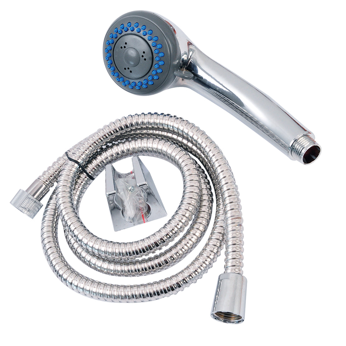 Set duș 3 funcții cu furtun flexibil 150 cm – Crom 