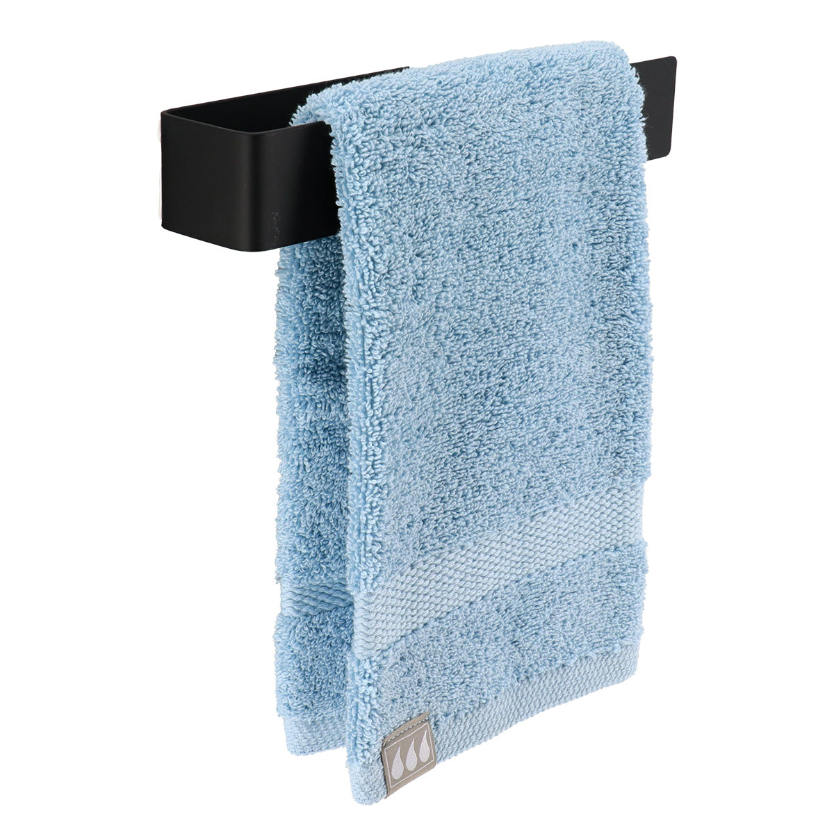 Suport Prosoape De Oaspeți Din Inox Cu Adeziv 3M – Negru Mat